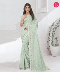 এক্সক্লুসিভ ইন্ডিয়ান ভিসকোস এমব্রয়ডারি করা পার্টি শাড়ি